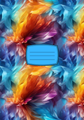 Blue , Orange , Purple Notebook Sticker Covers