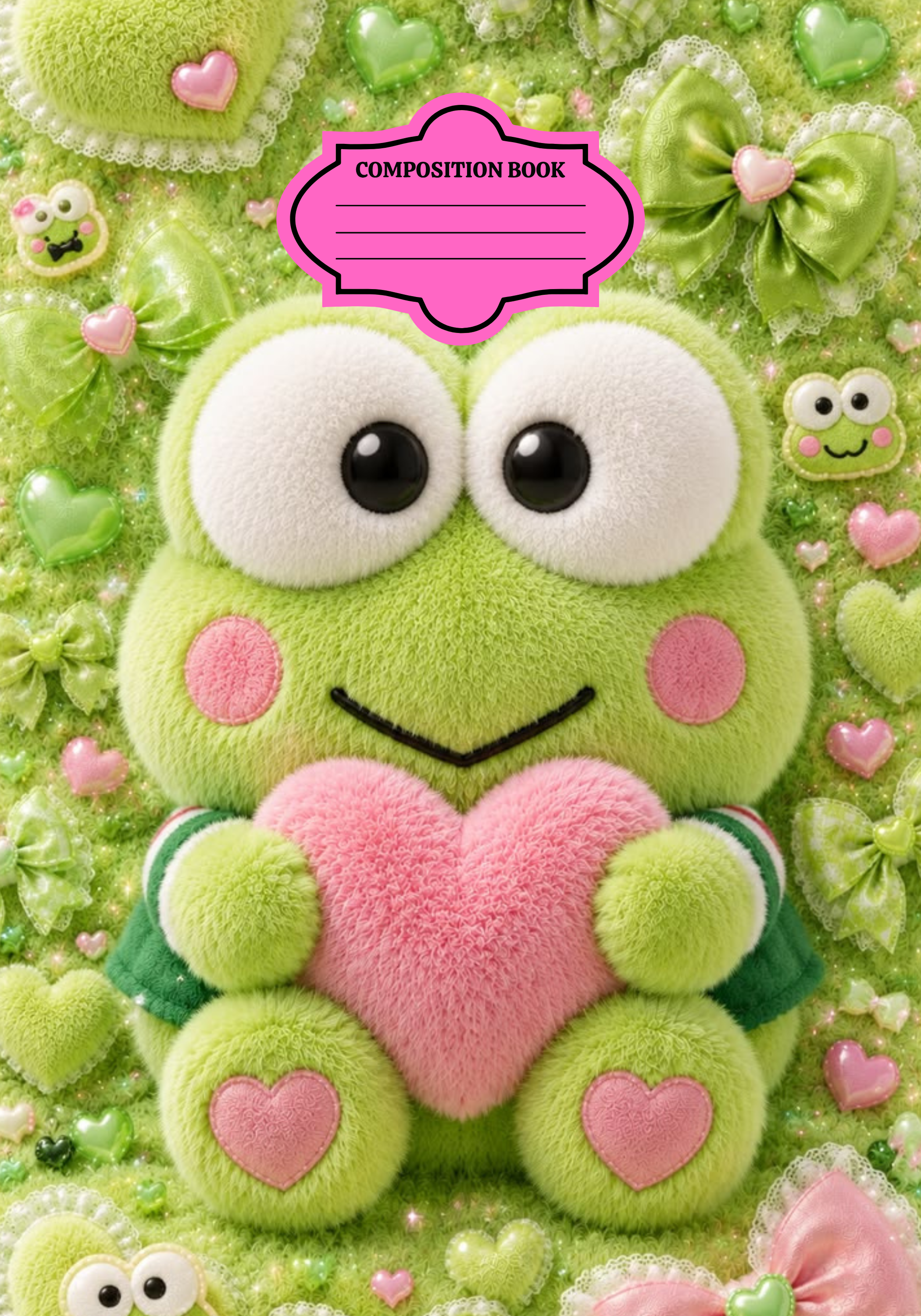 Keroppi Composition Notebook & Stickers
