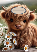 Highland Cow Stickers for Notebook