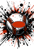 Baseball Notebook Sticker Cover