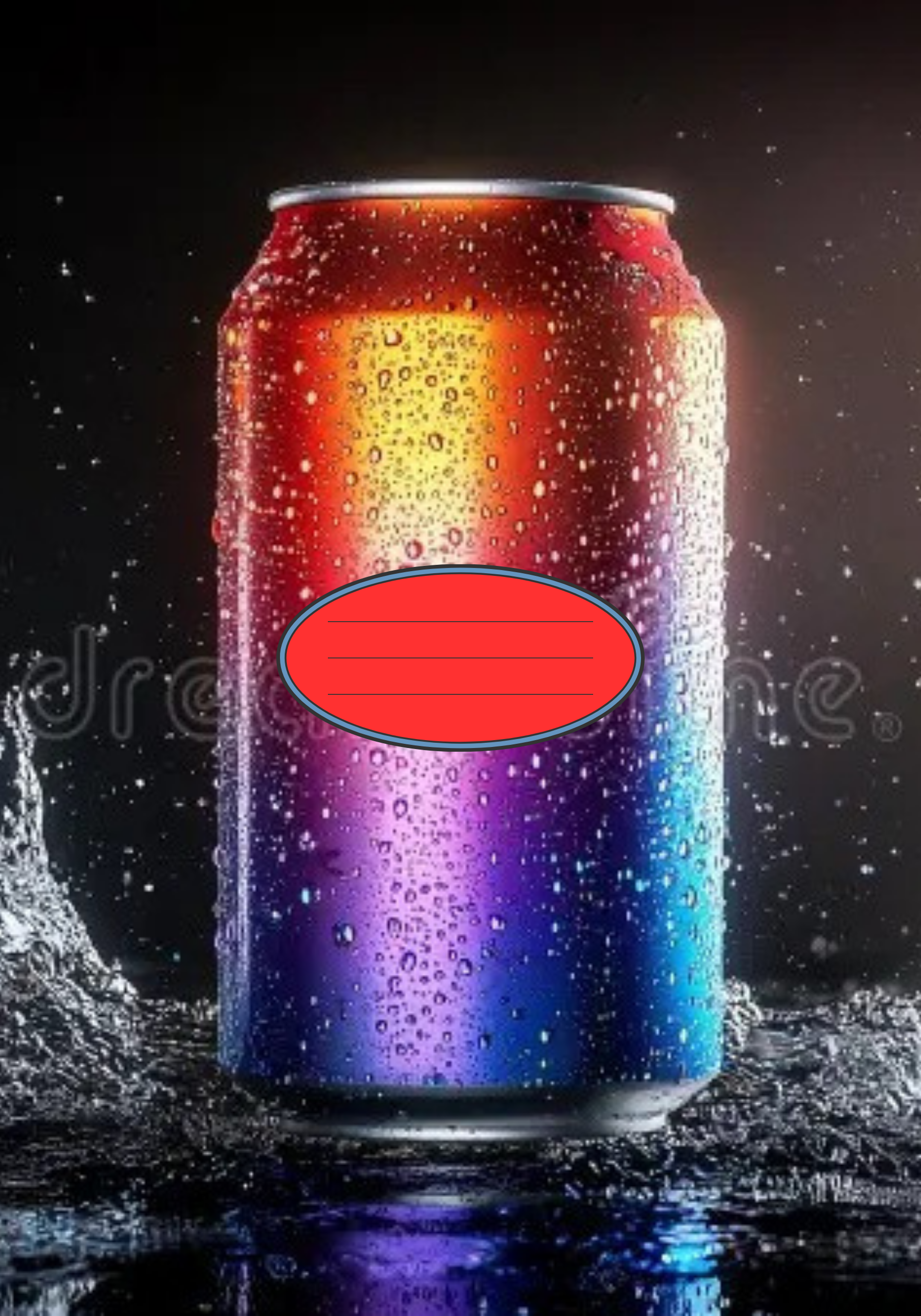 Colorful Soda cann Notebook Sticker Cover