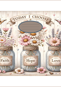Composition Notebook Cover | Faith Hope Love Composition Notebook – Cute School Supplies (Notebook Included) | Cute School Supplies