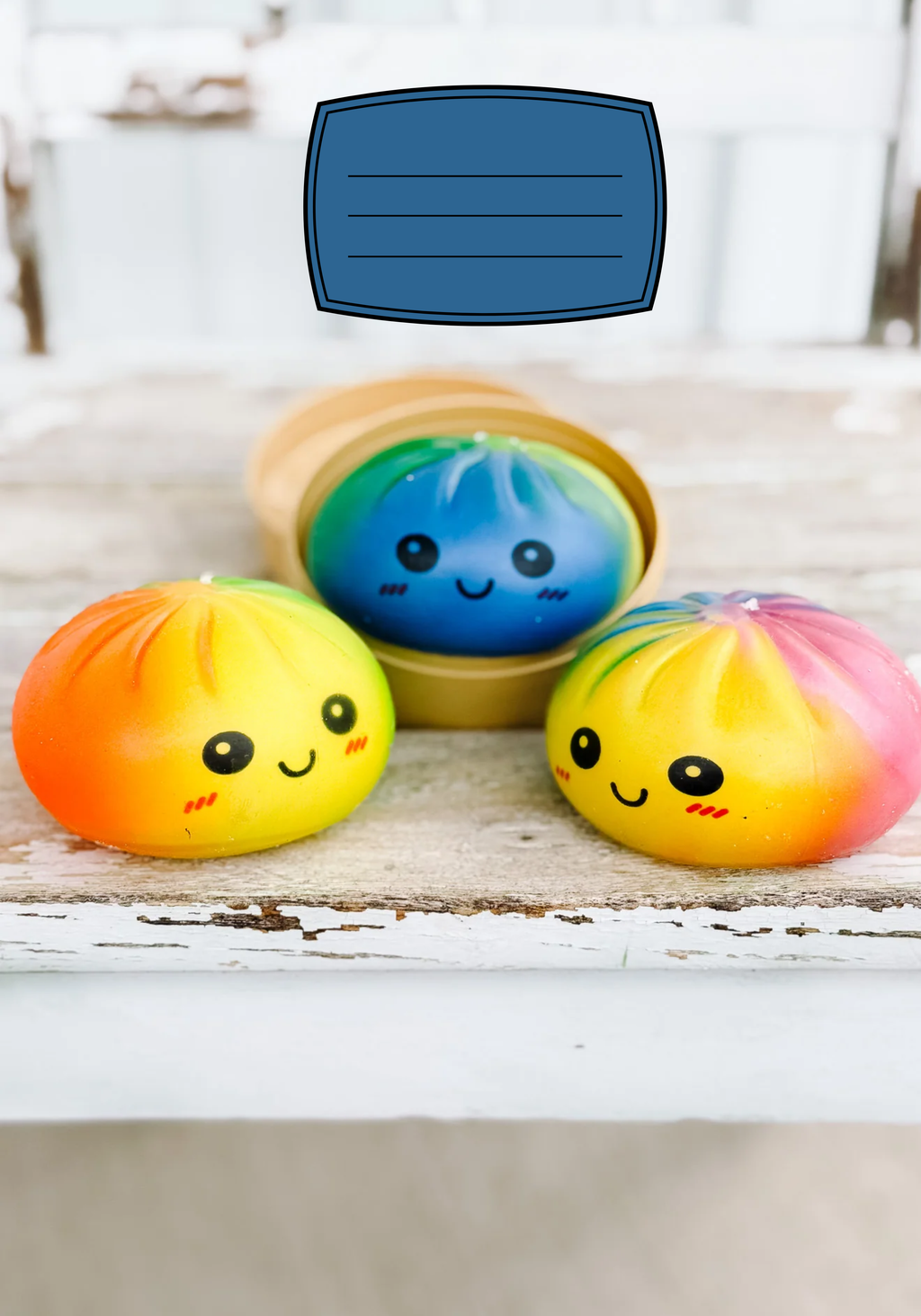 Rainbow Dumpling Stickers for Notebook