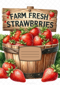 Farm fresh Strawberries Notebook Sticker Covers