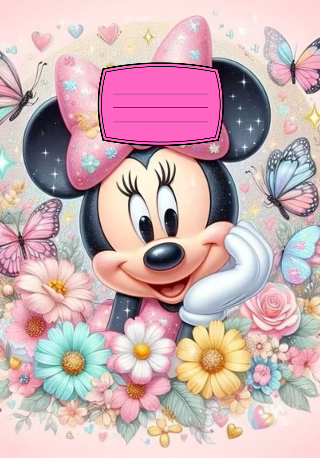 Minnie Stickers for Notebook