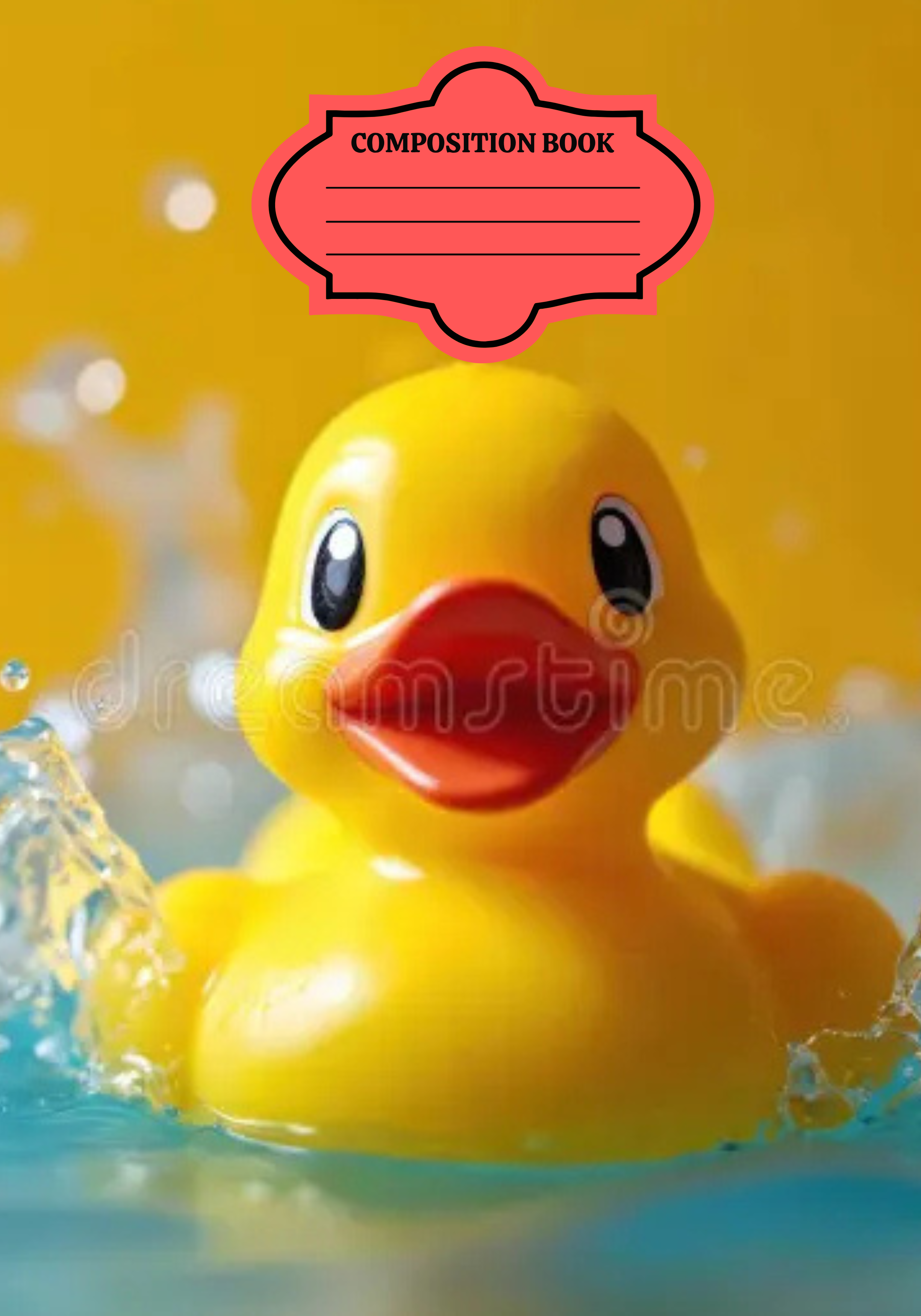 Rubber Duck Notebook Sticker Covers