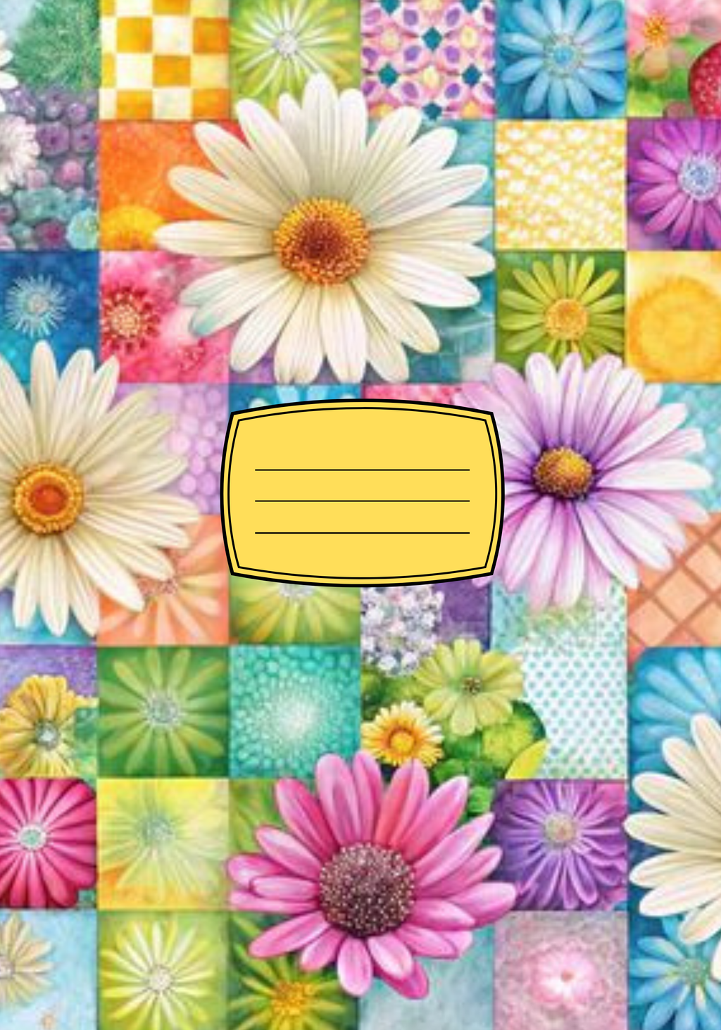 Composition Notebook  PATCHWORK DAISY