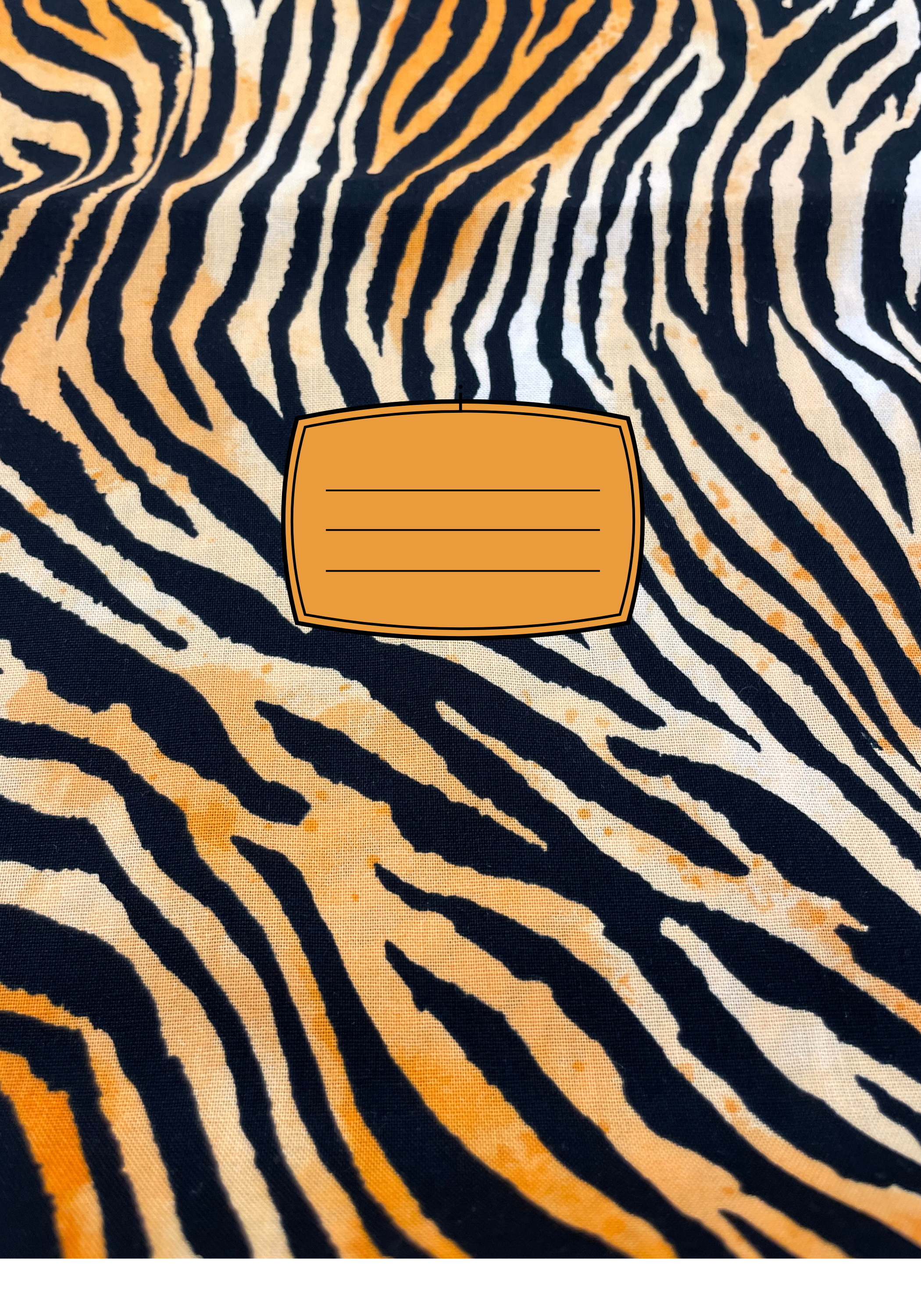 Tiger Pattern Stickers for Notebook
