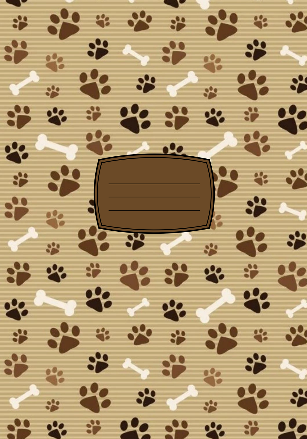 Paws Notebook Sticker Covers