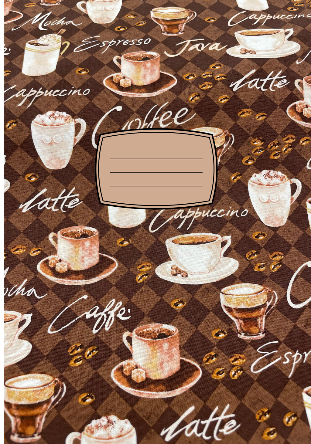 Composition Notebook Cover | Coffee Time Composition Notebook – Cute School Supplies (Notebook Included) | Cute School Supplies