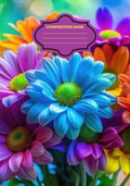 Composition Notebook  MULTI COLOR DAISY