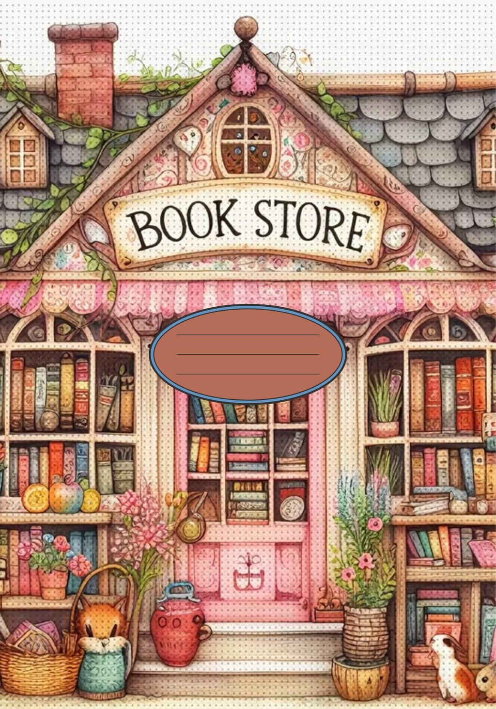 Book Store Notebook Sticker Cover