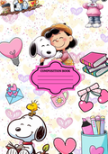 Snoopy & Lucy  Stickers for Notebook