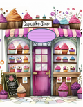 Composition Notebook Cover | Cupcake Store Composition Notebook – Cute School Supplies (Notebook Included) | Cute School Supplies