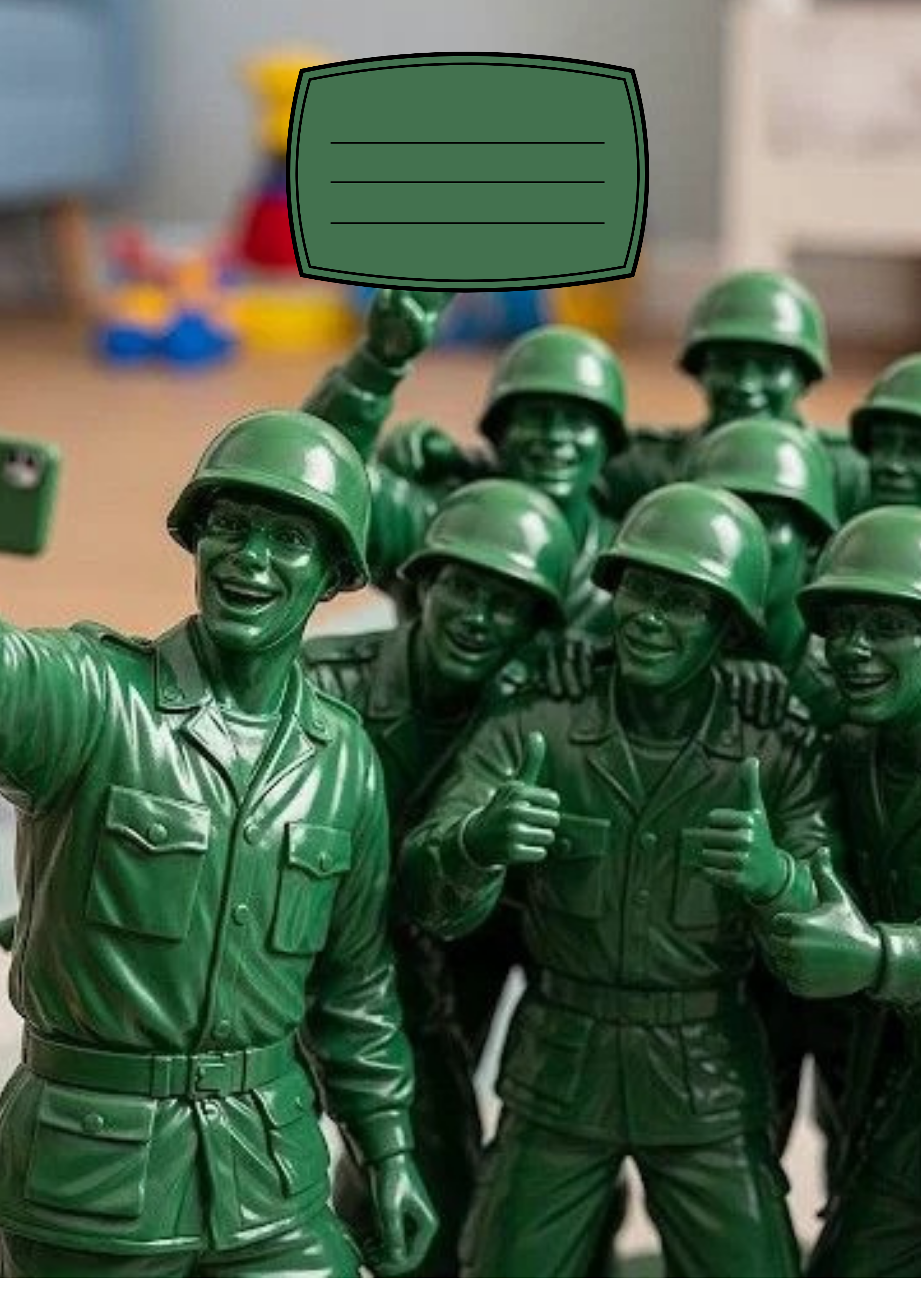 Toy Soliders Notebook Sticker Covers