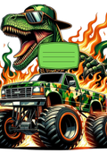Composition Notebook Cover | Monster Truck Composition Notebook – Cute School Supplies (Notebook Included) | Cute School Supplies