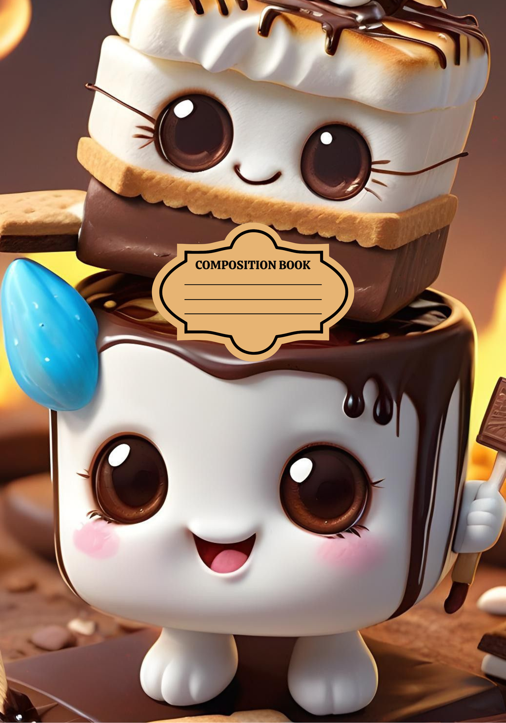 Smores Composition Notebook & Stickers