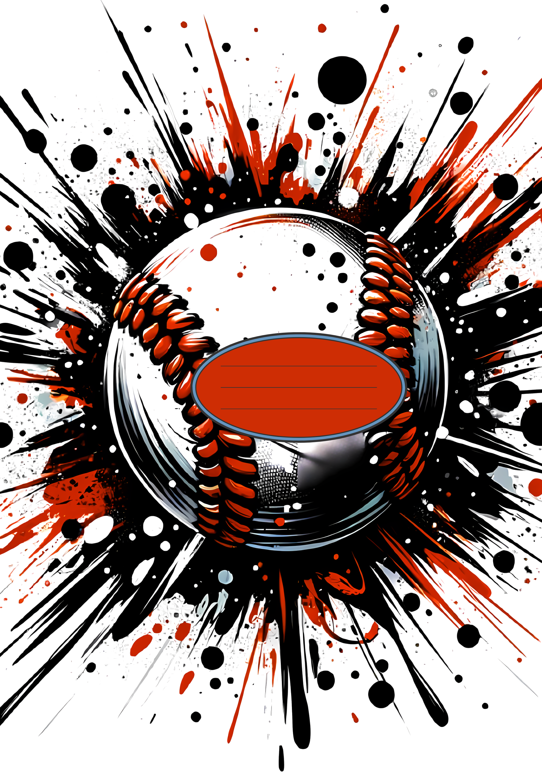 Baseball Composition Notebook & Stickers