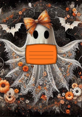 Halloween girl ghost Notebook Sticker Covers