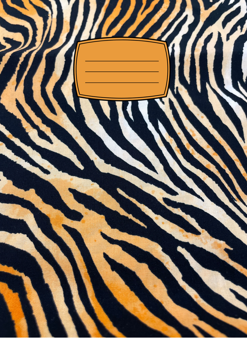 Tiger pattern Notebook Sticker Cover