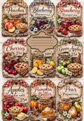 Pie Stickers for Notebook