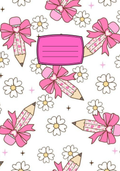 Pink Pencils Stickers for Notebook