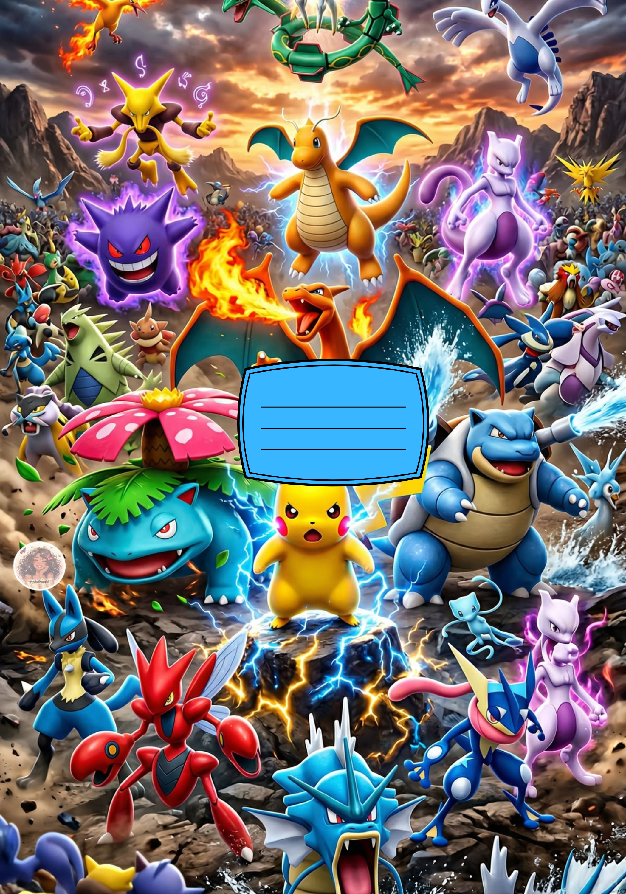 Pokemon Stickers for Notebook