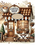 Coffee Shop Stickers for Notebook