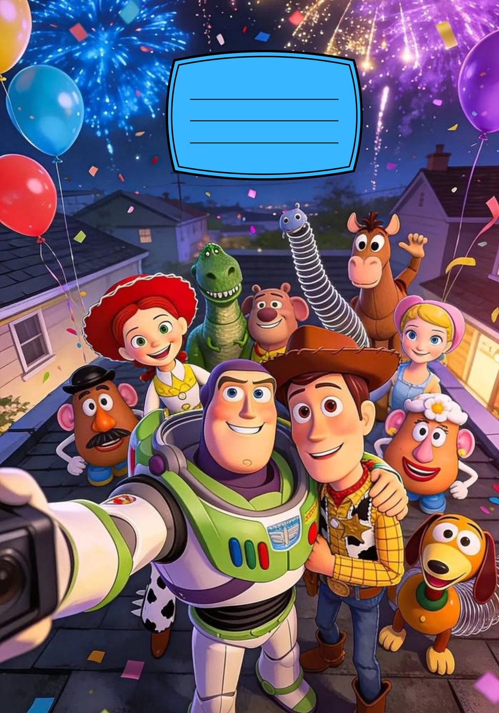 Toy Story Notebook Sticker Covers