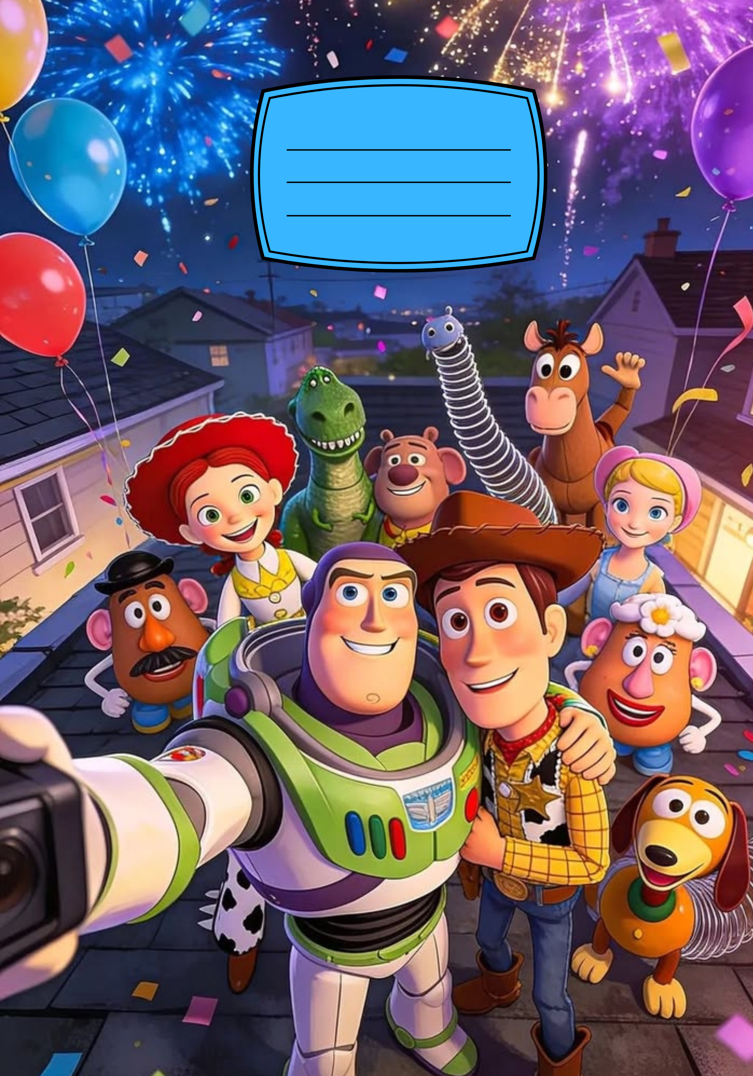 Toy Story Notebook Sticker Covers