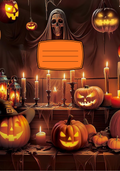 Composition Notebook Cover | Halloween Pumpkins And Candles Composition Notebook – Cute School Supplies (Notebook Included) | Cute School Supplies