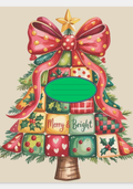 Patchwork Xmas Tree Notebook Sticker Covers