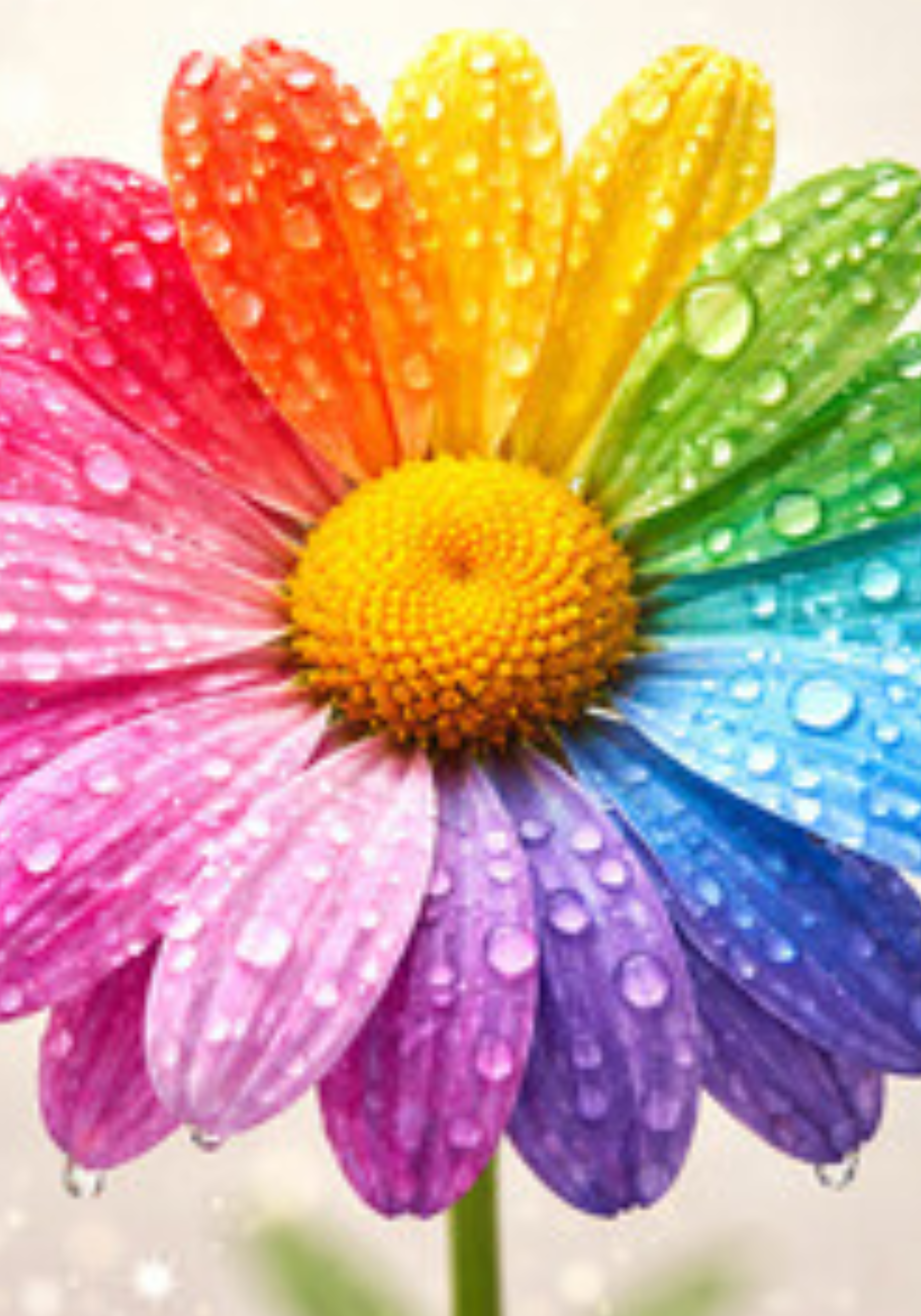 Rainbow Daisy Notebook Sticker Cover