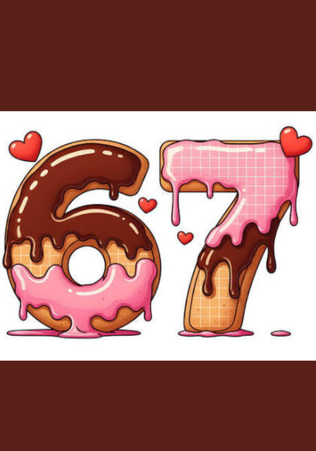 6 7 Donut Stickers for Notebook