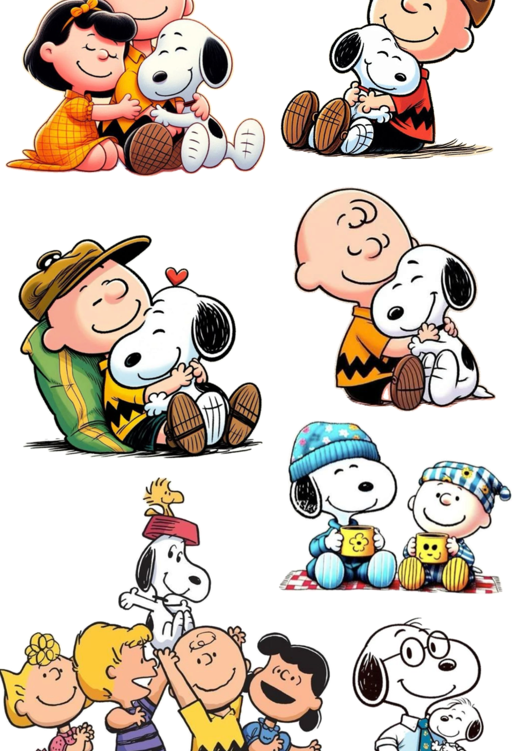 Snoopy & Friends  Stickers for Notebook