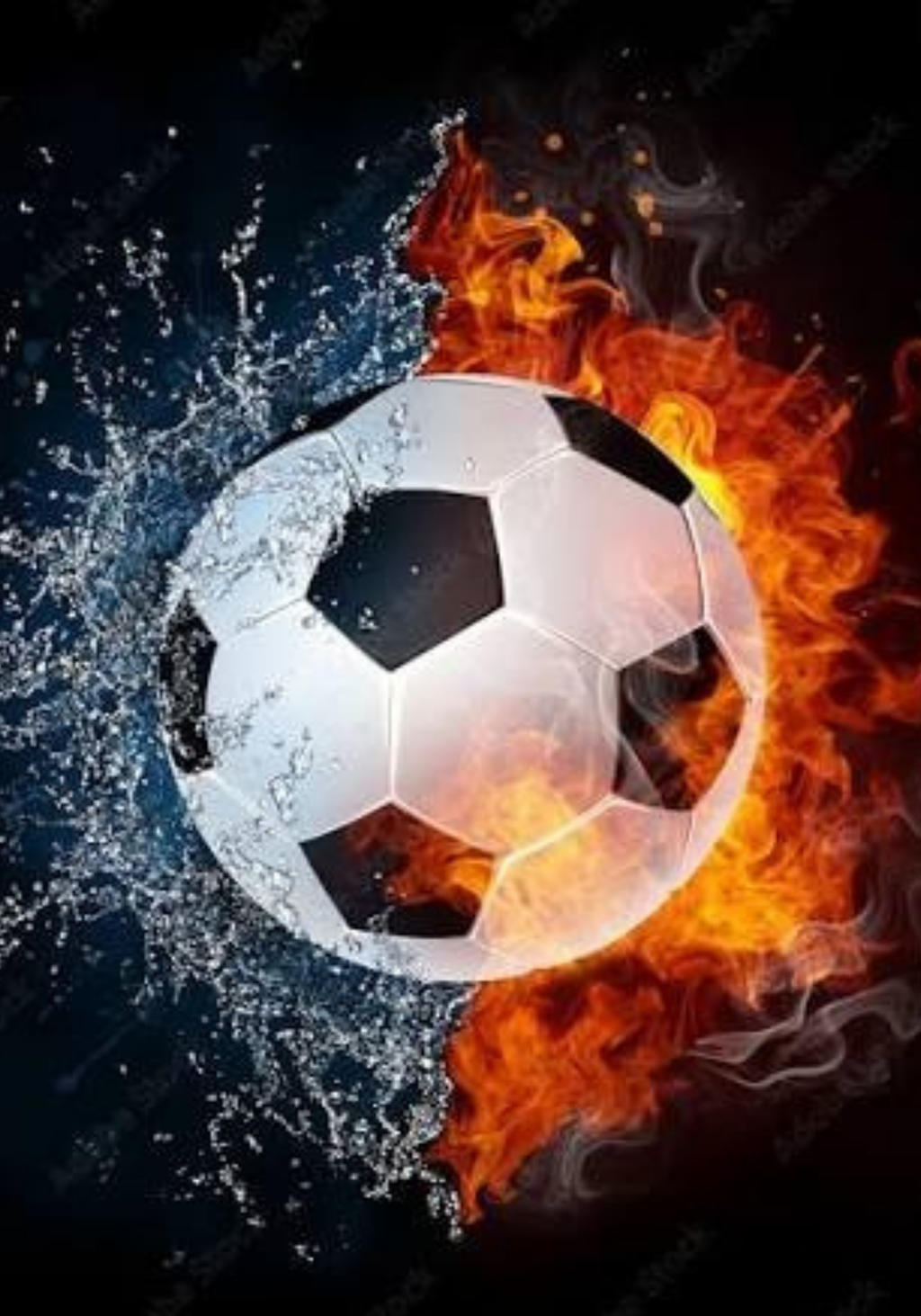 Soccer ball flame Notebook Sticker Cover