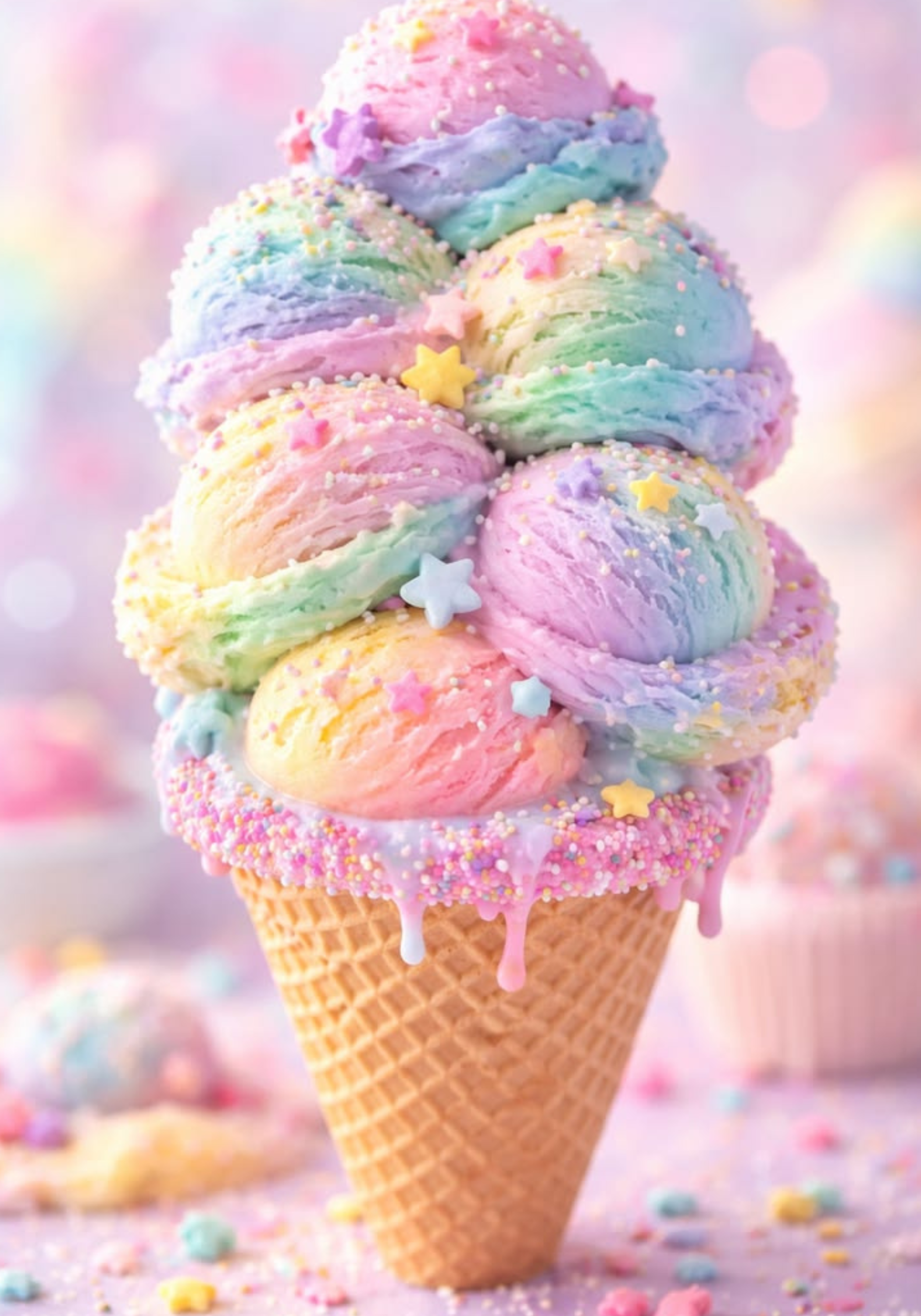 Composition Notebook Cover | Ice Cream Cone Composition Notebook – Cute School Supplies (Notebook Included) | Cute School Supplies