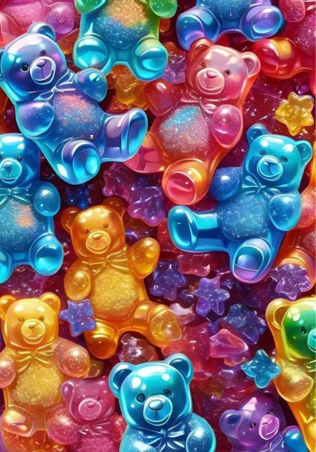 Gummy Bear  Composition Notebook & Stickers
