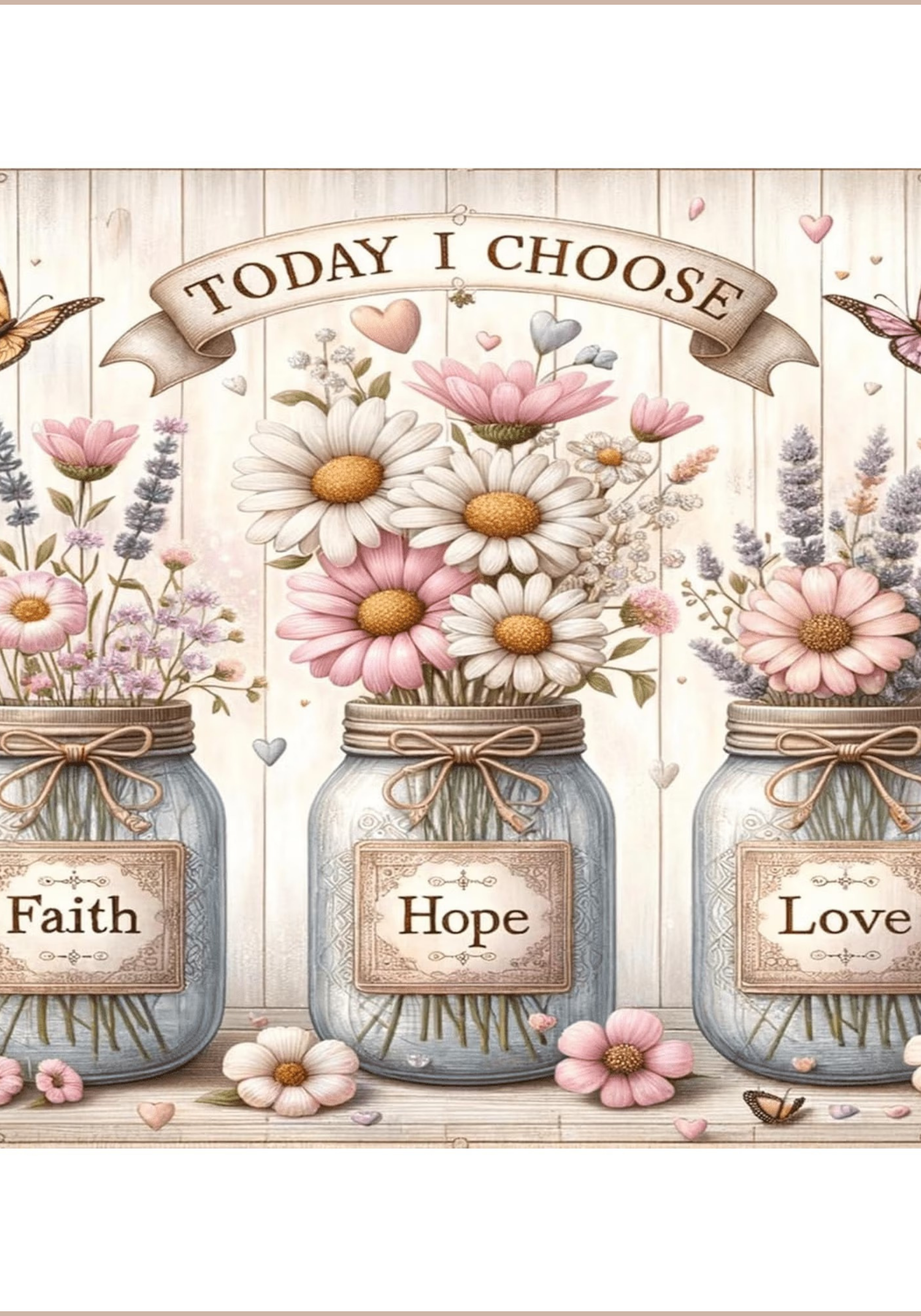 Faith, Hope, Love Notebook Sticker Cover