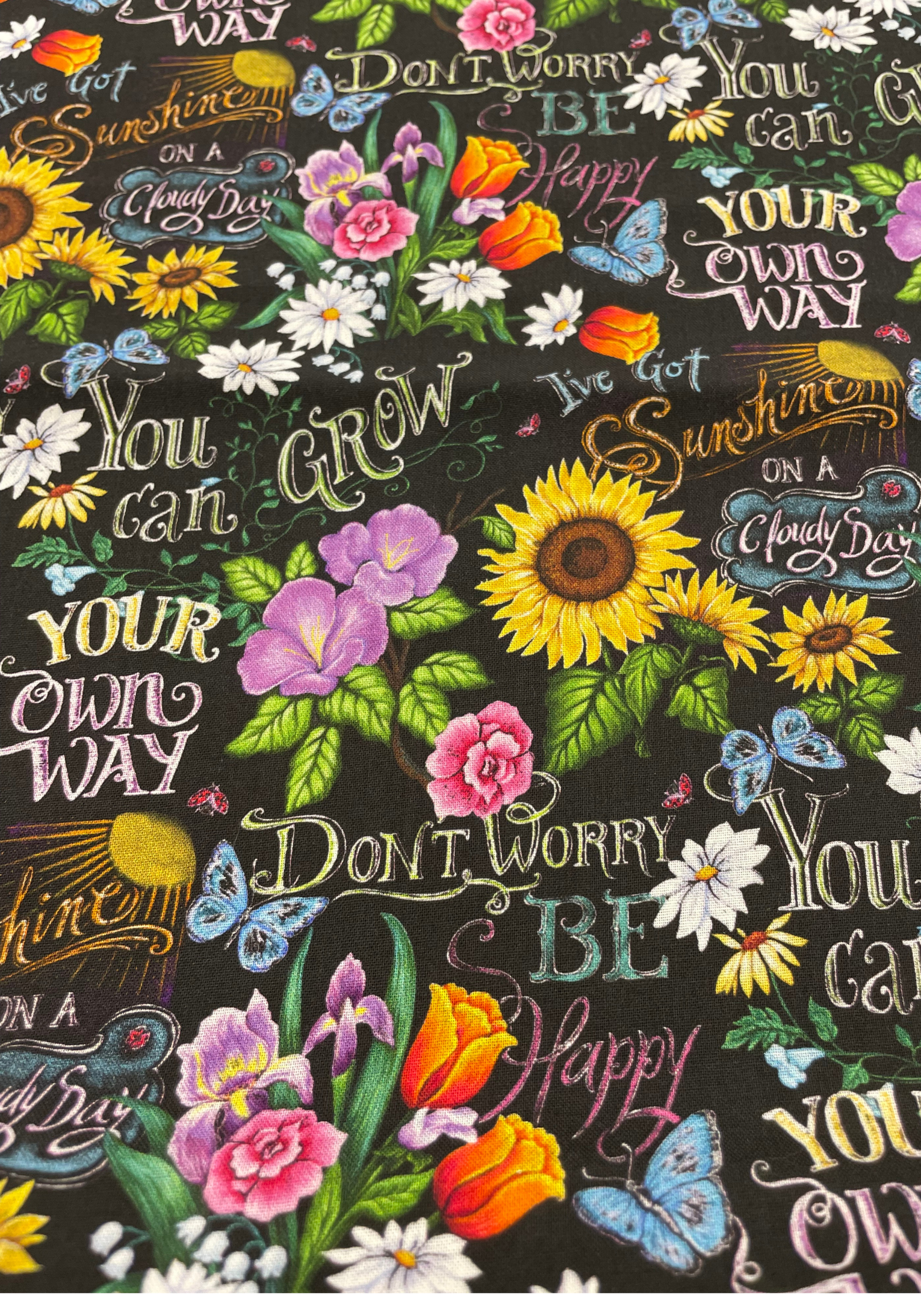 Many Flowers black cover Notebook Sticker Cover