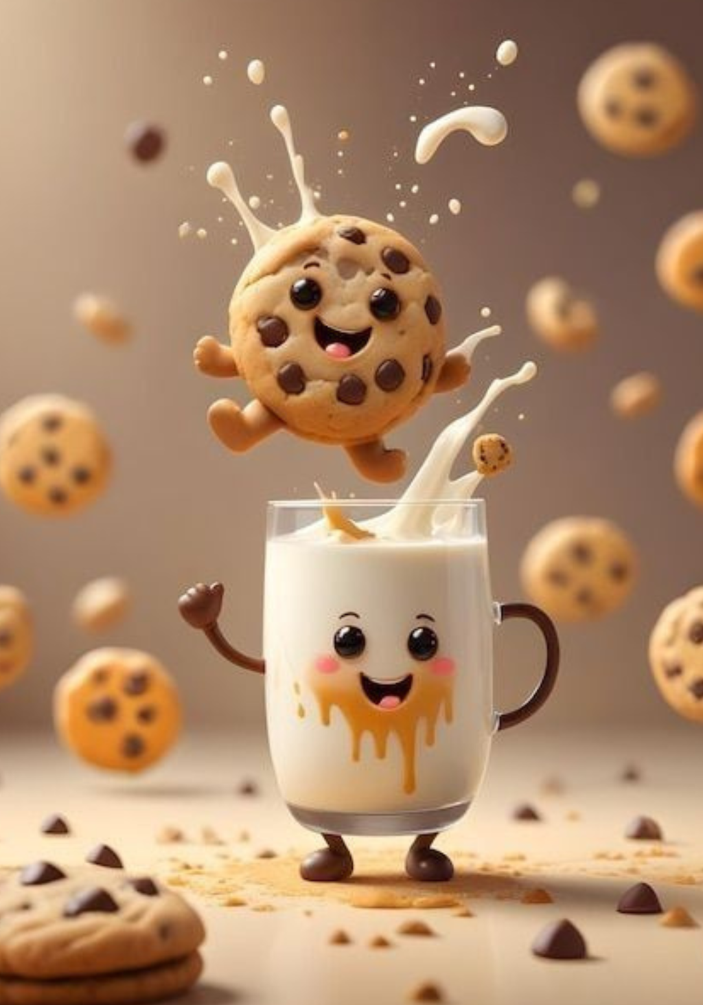 Milk & Cookies     Composition Notebook & Stickers (Copy)