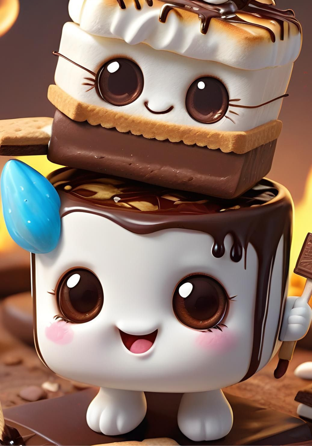 Smores Composition Notebook & Stickers