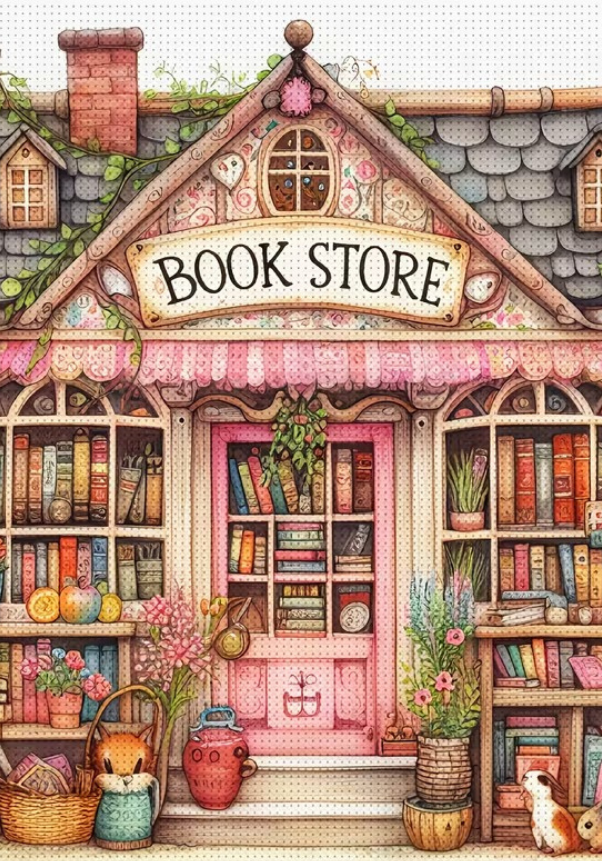 Book Store Notebook Sticker Cover