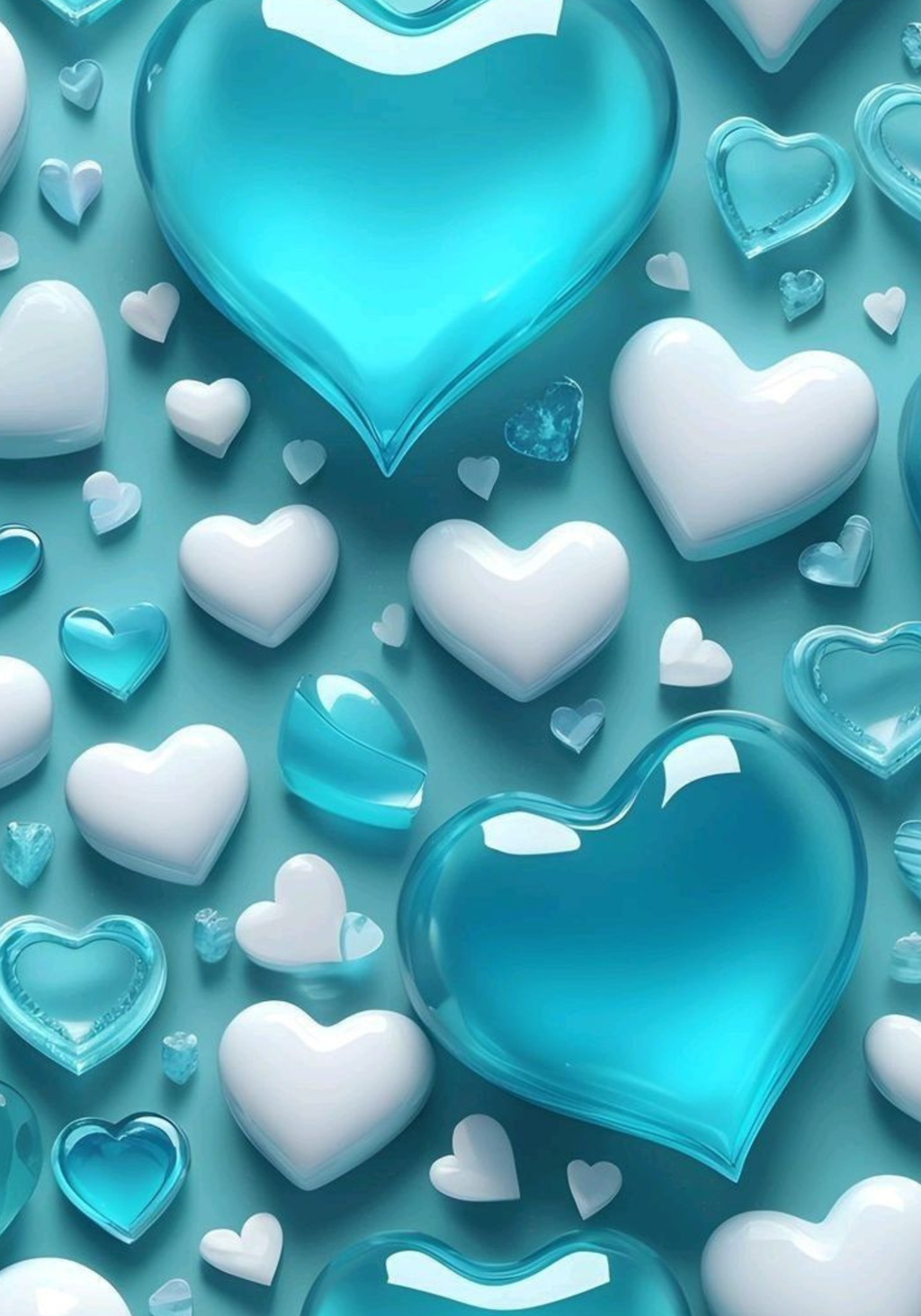 Blue & White Hearts  Stickers for Notebook