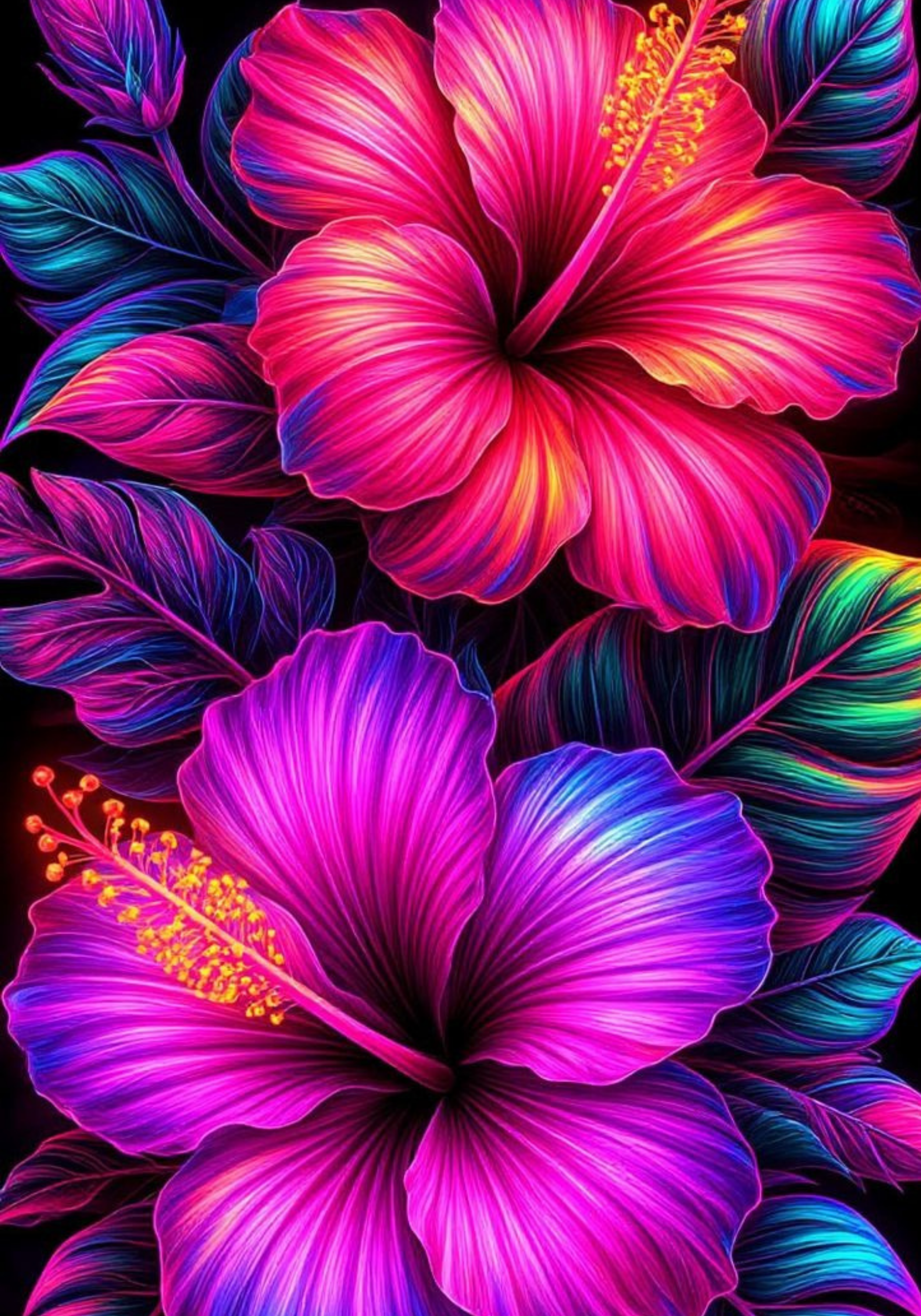 Composition Notebook Cover | Tropical Flowers Composition Notebook – Cute School Supplies (Notebook Included) | Cute School Supplies