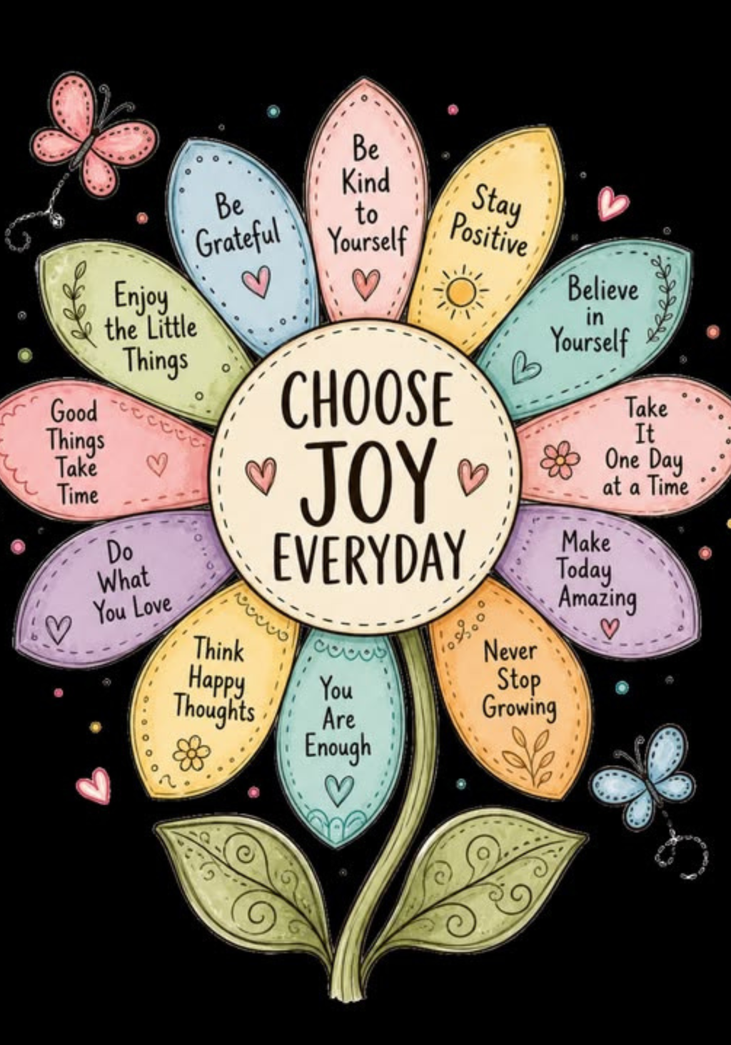 Choose Joy  Composition Notebook & Stickers