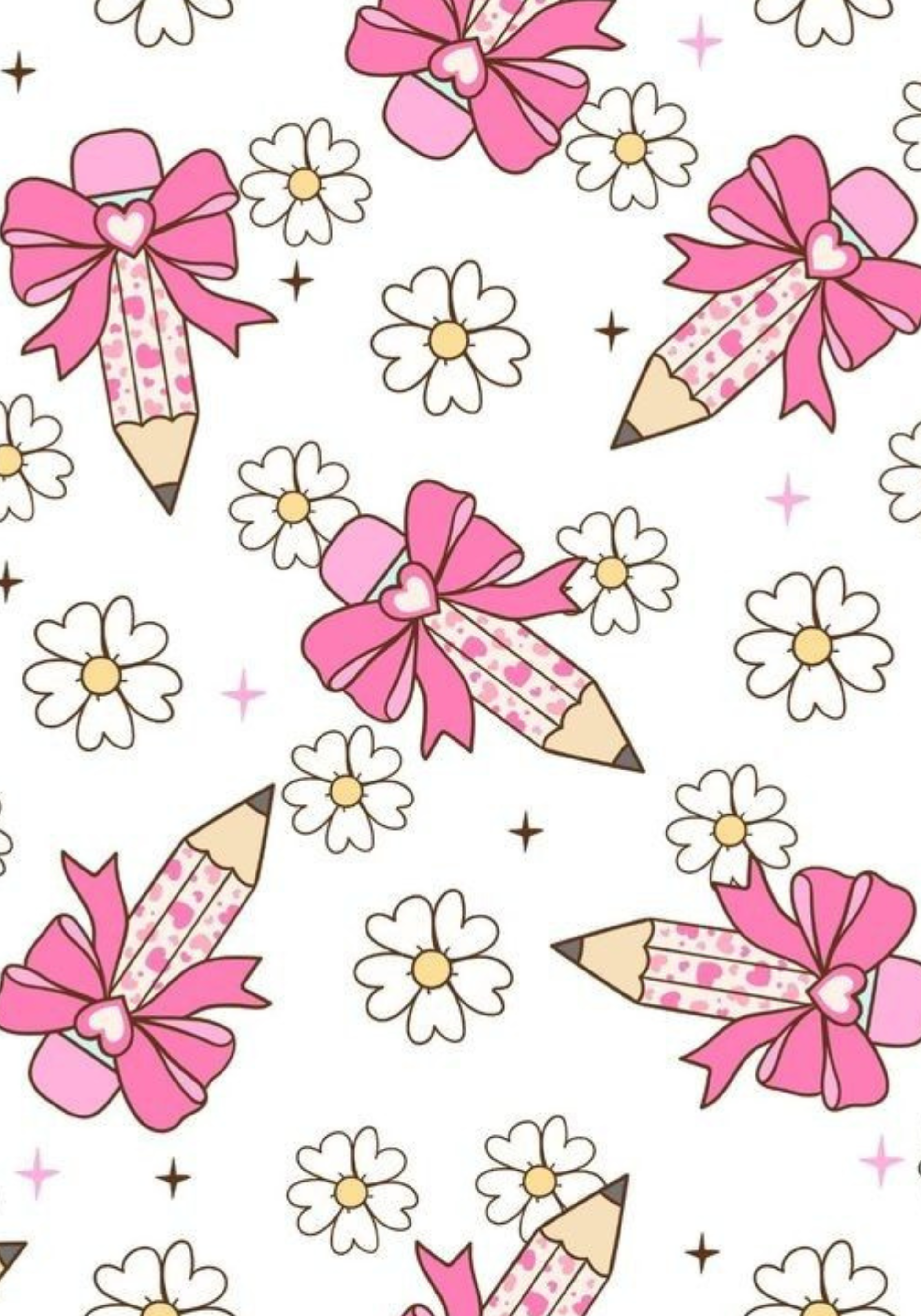Pink Pencils Notebook Sticker Cover