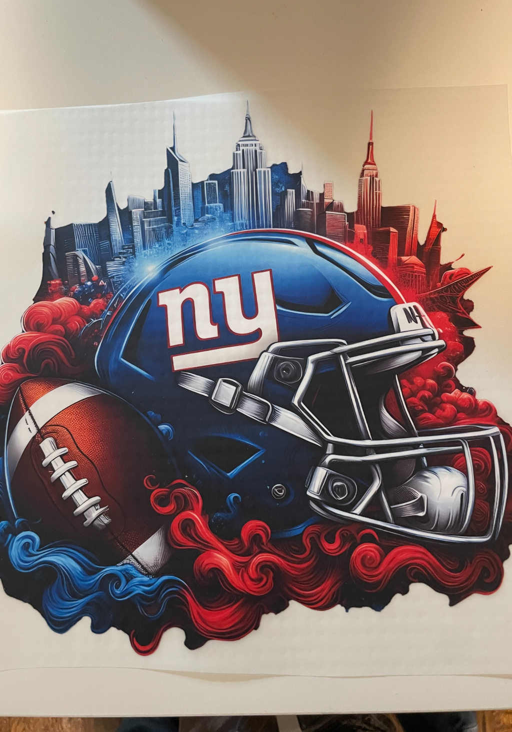 Giants Football Stickers for Notebook