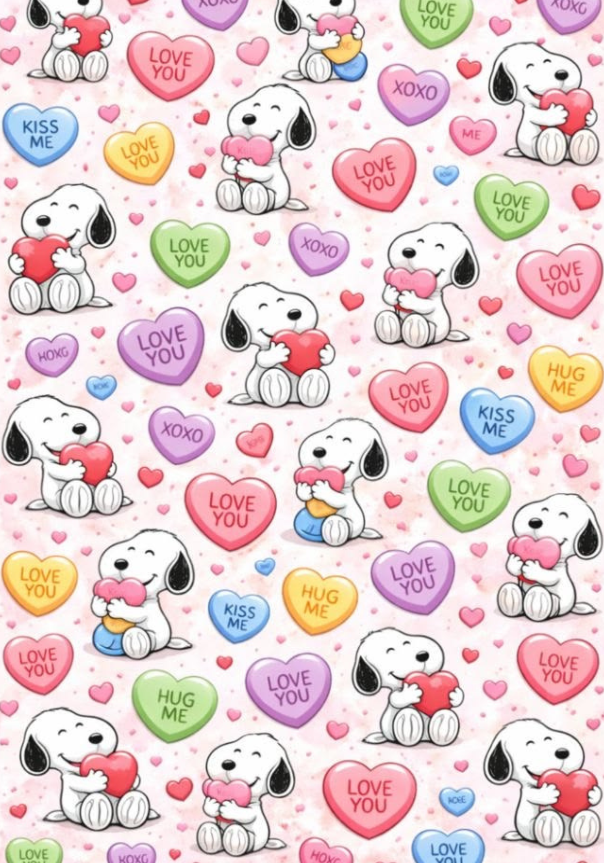Snoopy & Hearts  Composition Notebook & Stickers