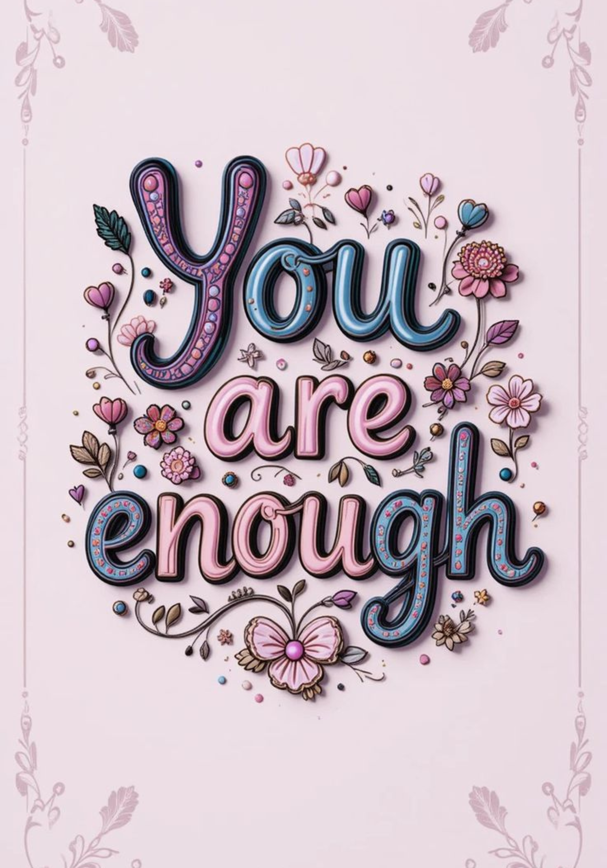 You Are Enough  Composition Notebook & Stickers